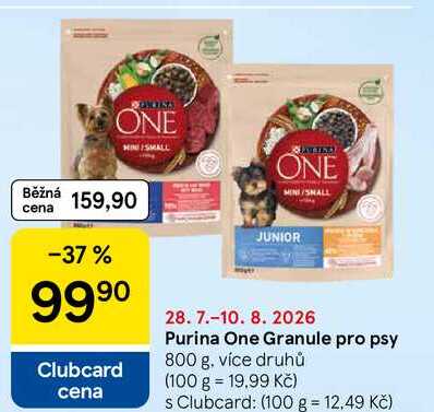 Purina One Granule pro psy, 800 g 