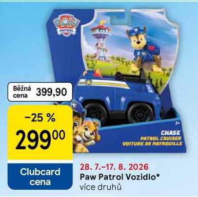 Paw Patrol Vozidlo, více druhů