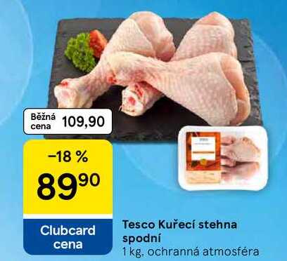 Tesco Kuřecí stehna spodní, 1 kg 