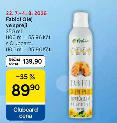 Fabiol Olej ve spreji, 250 ml
