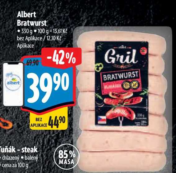 Albert Bratwurst 330 g 