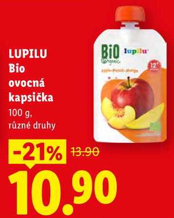LUPILU Bio ovocná kapsička, 100 g