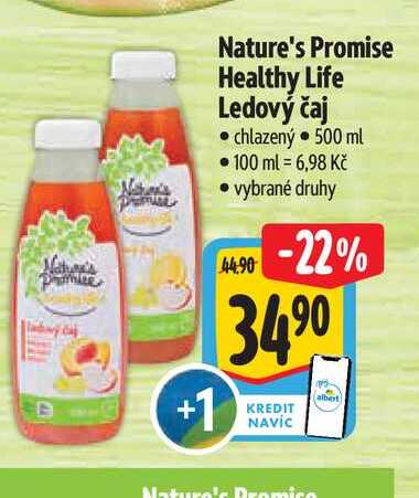   Nature's Promise Healthy Life Ledový čaj 500 ml