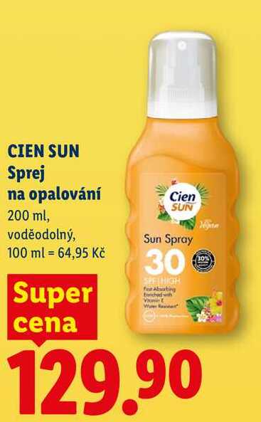 CIEN SUN Sprej na opalování, 200 ml