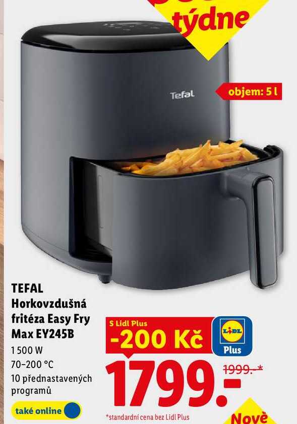 TEFAL Horkovzdušná fritéza Easy Fry Max EY245B  