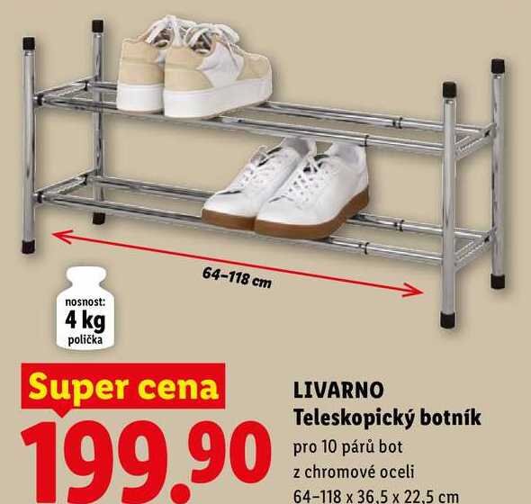 LIVARNO Teleskopický botník 