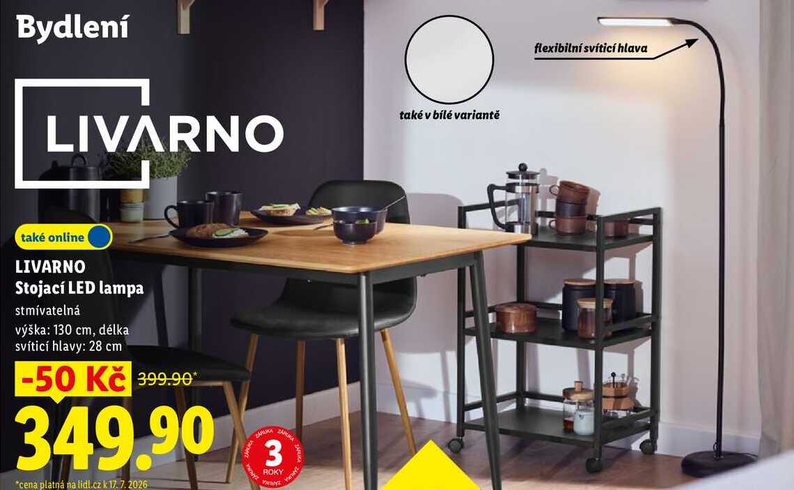 LIVARNO Stojací LED lampa