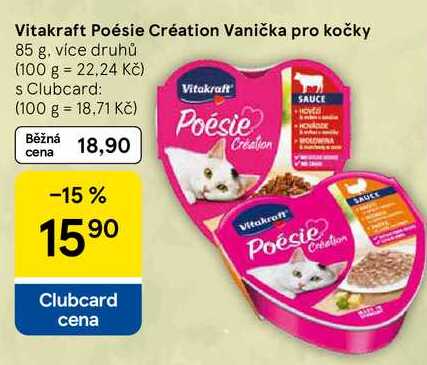 Vitakraft Poésie Création Vanička pro kočky, 85 g, více druhů 