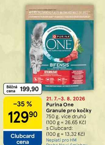 Purina One Granule pro kočky, 750 g, více druhů