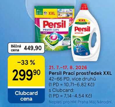 Persil Prací prostředek XXL, 42-66 PD Tesco