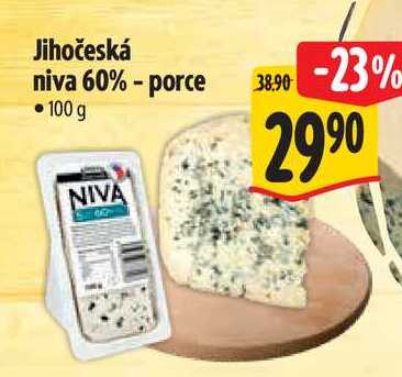 Jihočeská niva 60% - porce  100 g