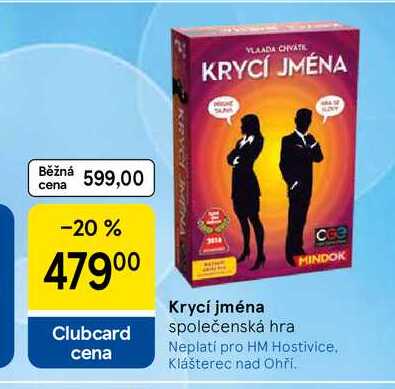 Krycí jména společenská hra