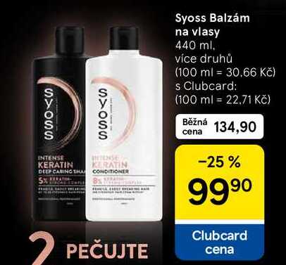 Syoss Balzám na vlasy, 440 ml 