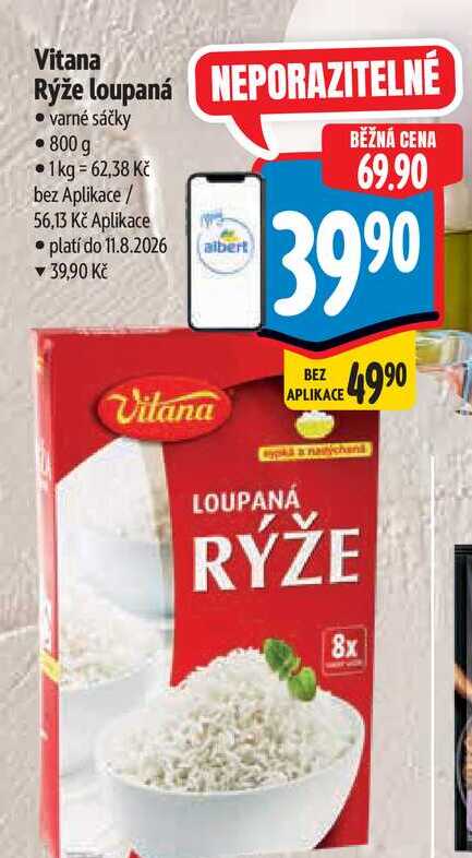 Vitana Rýže loupaná  800 g