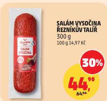 SALÁM VYSOČINA ŘEZNÍKŮV TALÍŘ, 300 g