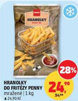 HRANOLKY DO FRITÉZY PENNY mražené, 1 kg