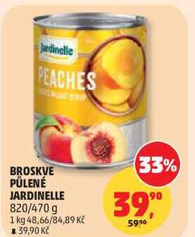 BROSKVE PŮLENÉ JARDINELLE, 820/470 g 