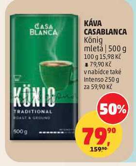 KÁVA CASABLANCA König mletá, 500 g