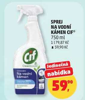 SPREJ NA VODNÍ KÁMEN CIF, 750 ml