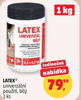 LATEX univerzální použití, bílý, 1 ks  