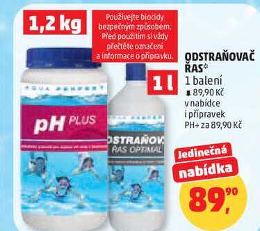 ODSTRAŇOVAČ ŘAS, 1 balení  
