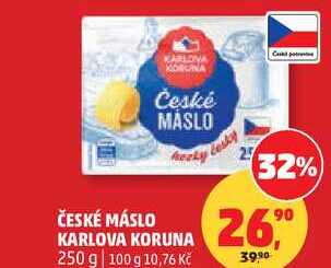 ČESKÉ MÁSLO KARLOVA KORUNA, 250 g