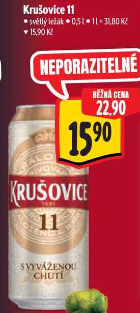 Krušovice 11, 0,5 l