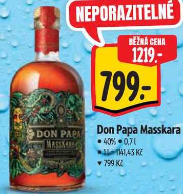 Don Papa Masskara, 0,7 l
