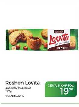 Roshen Lovita sušenky hazelnut 127g 