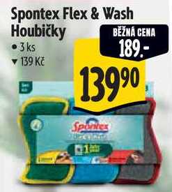 Spontex Flex & Wash Houbičky, 3 ks Albert