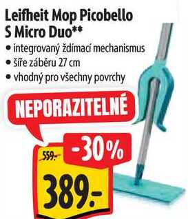 Leifheit Mop Picobello S Micro Duo