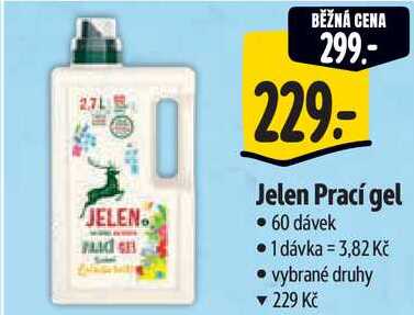 Jelen Prací gel, 60 dávek 