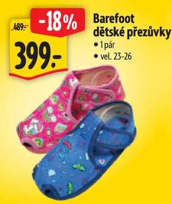 Barefoot dětské přezůvky