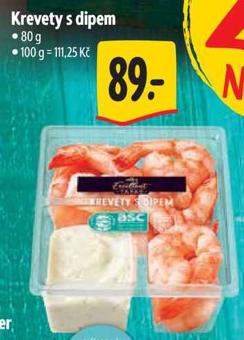 Krevety s dipem, 80 g 