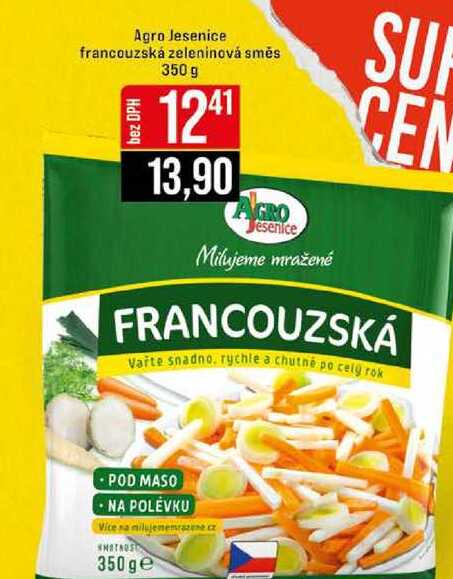 Agro Jesenice francouzská zeleninová směs 350 g 
