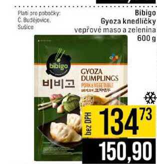Bibigo Gyoza knedlíčky vepřové maso a zelenina 600 g 