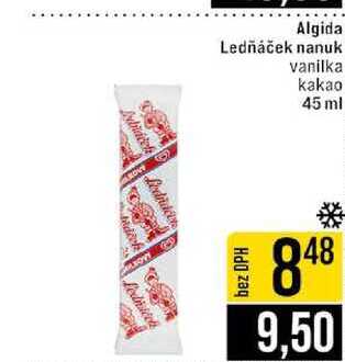 Algida Ledňáček nanuk vanilka kakao 45 ml 