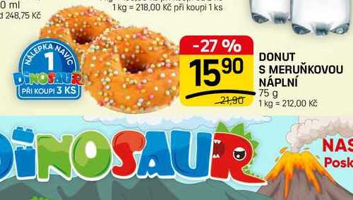 DONUT S MERUŇKOVOU NÁPLNÍ 75 g