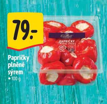 Papričky plněné sýrem 100 g