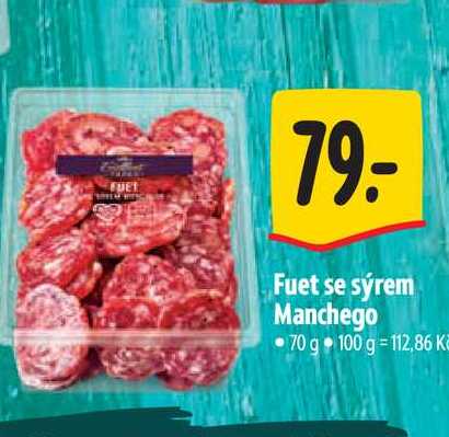 Fuet se sýrem Manchego 70 g