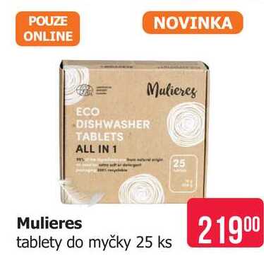 Mulieres tablety do myčky 25 ks Teta drogerie
