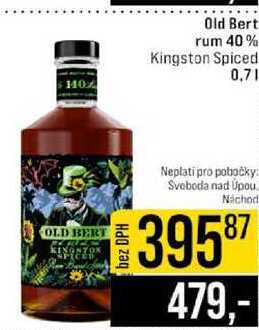 Old Bert rum 40% Kingston Spiced 0,7l