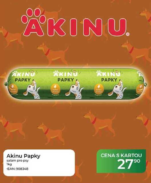 Akinu Papky salám pro psy 1kg  