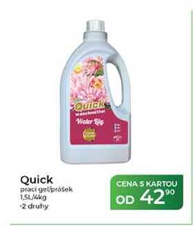 Quick prací gel/prášek 1,5L/4kg