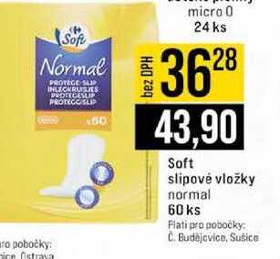 Soft slipové vložky normal 60 ks
