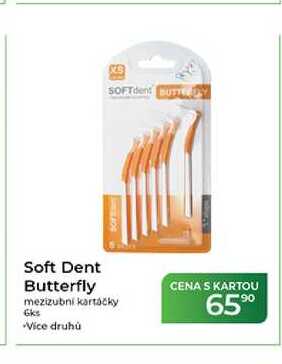 Soft Dent Butterfly mezizubní kartáčky 6ks