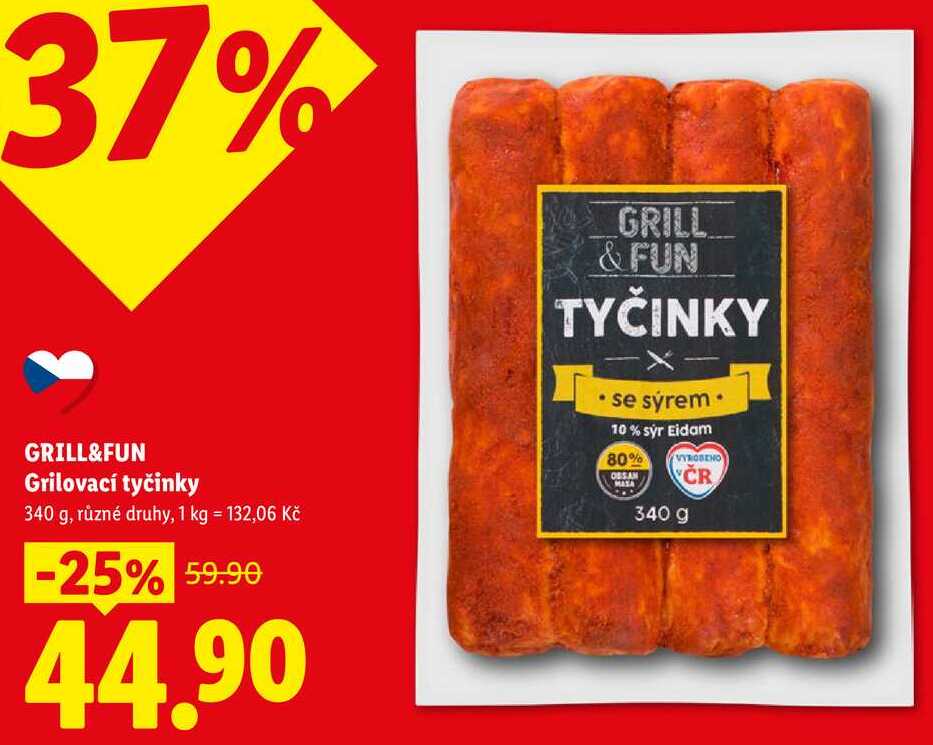GRILL&FUN Grilovací tyčinky, 340 g