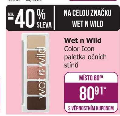 Wet n Wild Color Icon paletka očních stínů Teta drogerie