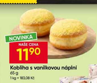 Kobliha s vanilkovou náplni 65 g 