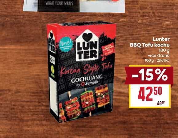 Lunter BBQ Tofu kochu 180 g